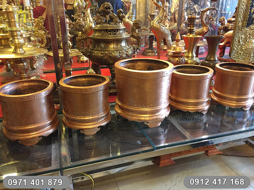 10 mẫu bát hương đồng thờ cúng đẹp nhất